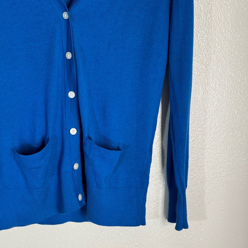 Banana Republic S Blue Knit Lightweight Cardigan Sweater - Picture 4 of 9